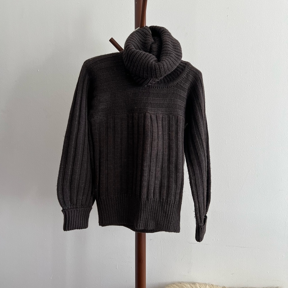 Vintage Oversized Wool Turtleneck Sweater